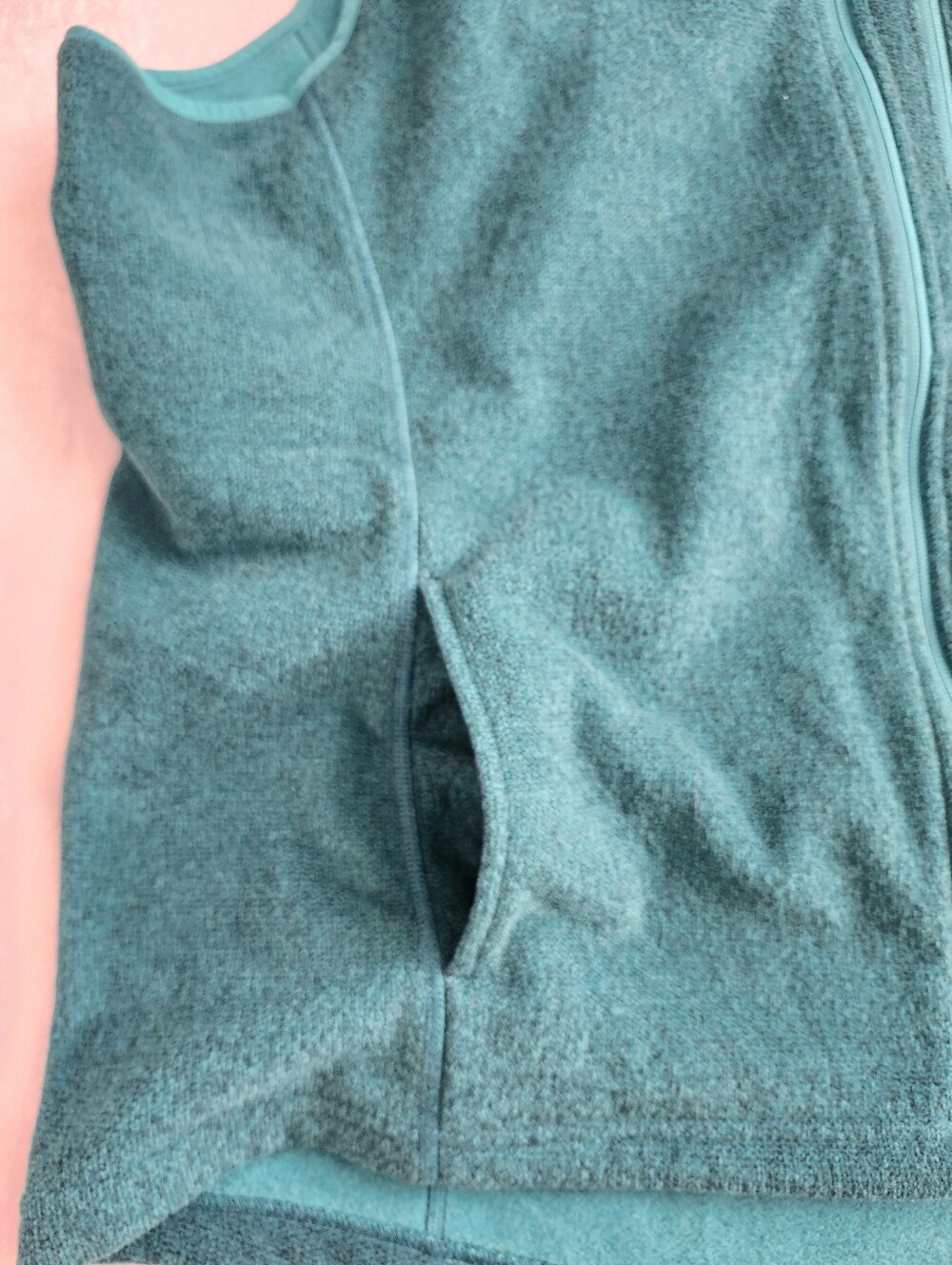 DULUTH TRADING Womens Plus Size 2XL Polartec Fleece Sweater Vest Bright Teal NWT - Picture 9 of 9